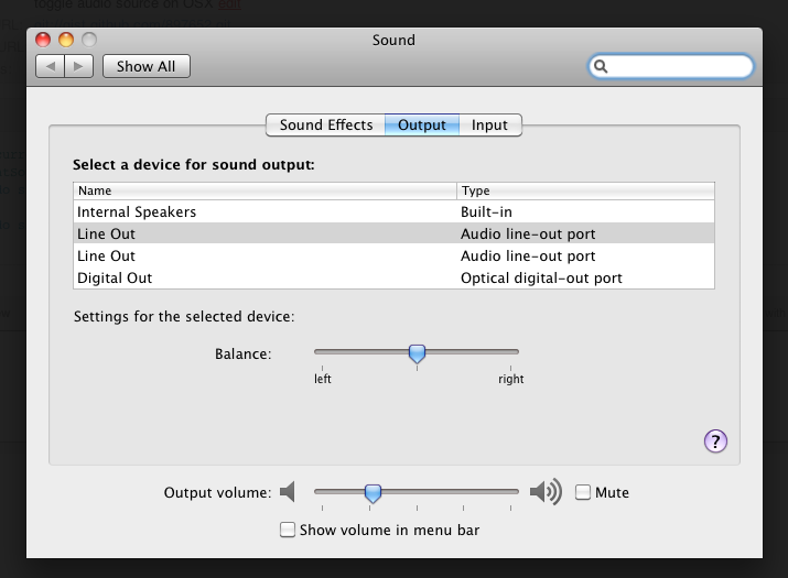 Download audio output